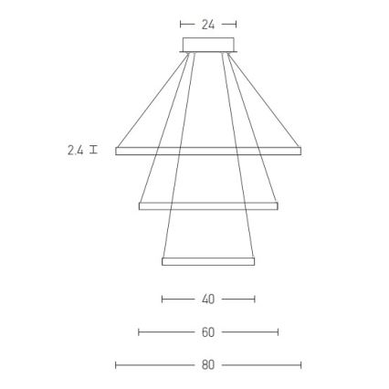 Zambelis 180031-D - LED Hämardatav lühter LED/135W/230V vask