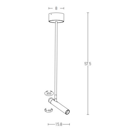 Zambelis 1920 - LED Ripplühter LED/4,2W/230V valge