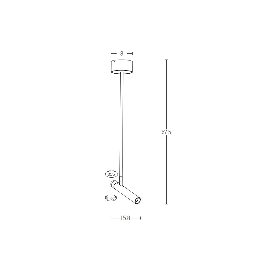 Zambelis 1920 - LED Ripplühter LED/4,2W/230V valge