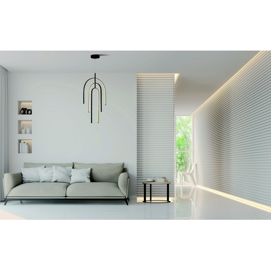 Zambelis 1932 - LED Hämardatav lühter LED/80W/230V must