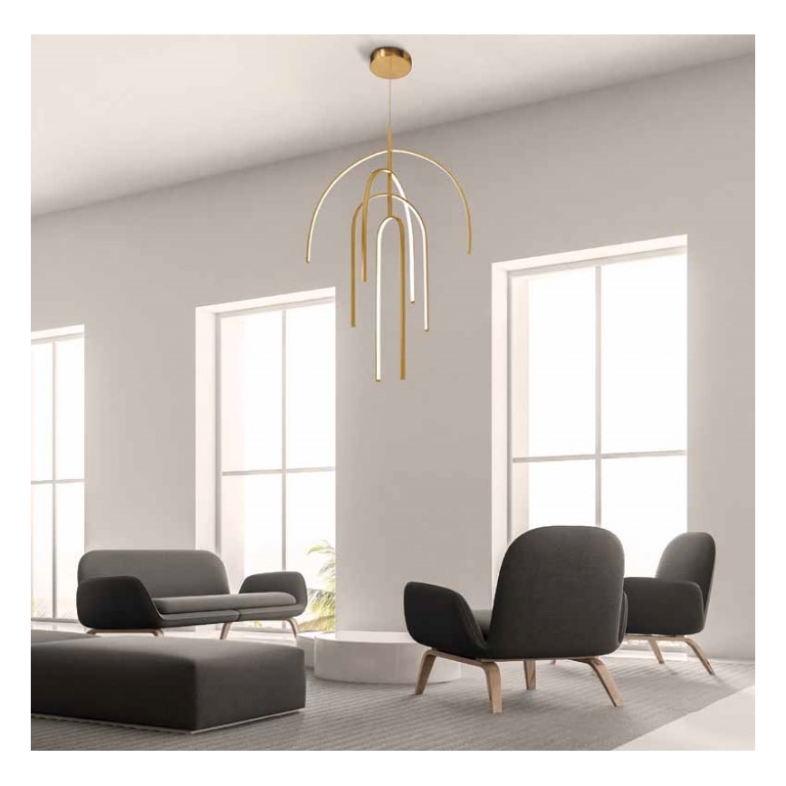 Zambelis 1933 - LED Hämardatav lühter LED/96W/230V kuldne