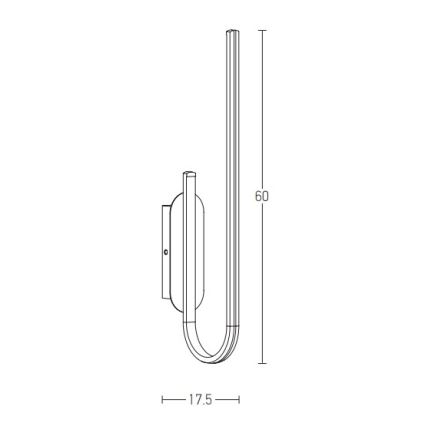 Zambelis 1935 - LED Hämardatav seinavalgusti LED/18W/230V kuldne