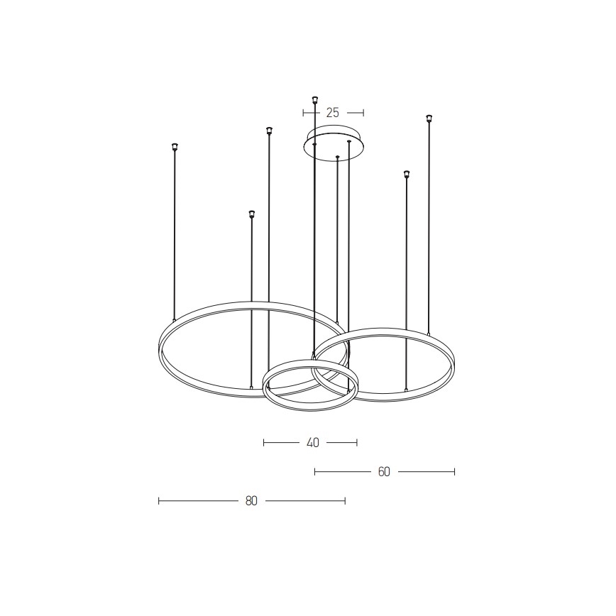 Zambelis 1956-D - LED Hämardatav lühter LED/136W/230V