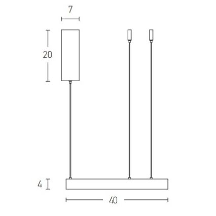 Zambelis 2005 - LED Hämardatav lühter LED/25W/230V kuldne