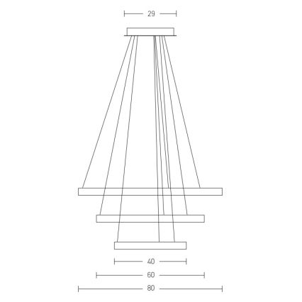 Zambelis 2009 - LED Hämardatav lühter LED/112W/230V kuldne