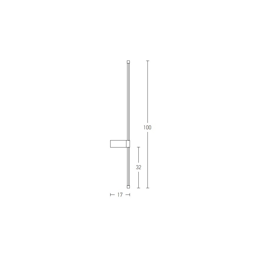 Zambelis 20116 - LED Seinavalgusti LED/20W/230V must