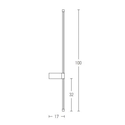 Zambelis 20117 - LED Seinavalgusti LED/20W/230V kuldne