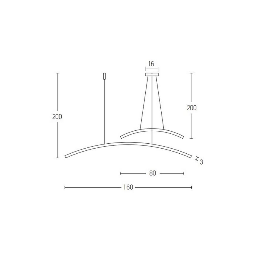 Zambelis 20129 - LED Hämardatav lühter LED/48W/230V valge