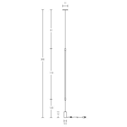 Zambelis 20184 - LED Põrandalamp LED/22W/230V