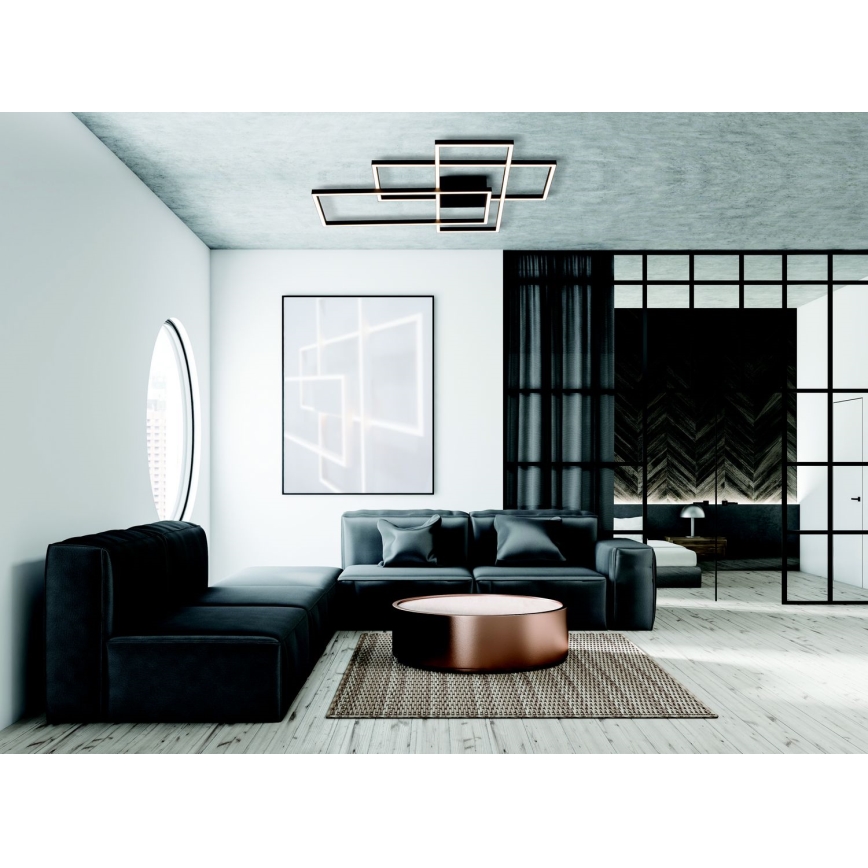 Zambelis 2020 - LED Hämardatav pinnale kinnitatav lühter LED/55W/230V must