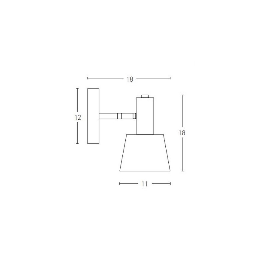 Zambelis 20219 - Kohtvalgusti seinale 1xE14/25W/230V hall