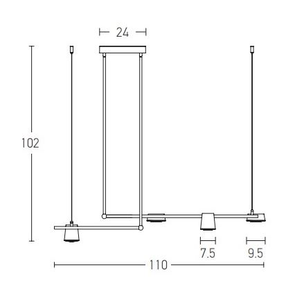 Zambelis 2035 - LED Ripplühter LED/28W/230V