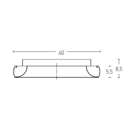 Zambelis 2040 - LED Hämardatav laevalgusti LED/30W/230V d. 40 cm must