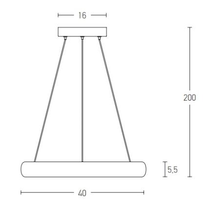 Zambelis 2046 - LED Hämardatav lühter LED/30W/230V d. 40 cm kuldne