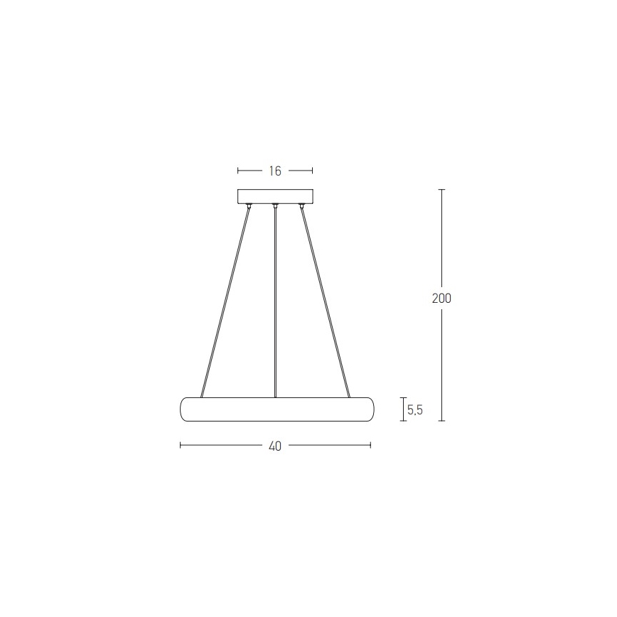 Zambelis 2047 - LED Hämardatav lühter LED/30W/230V d. 40 cm pruun