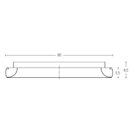 Zambelis 2056 - LED Hämardatav laevalgusti LED/60W/230V d. 80 cm must