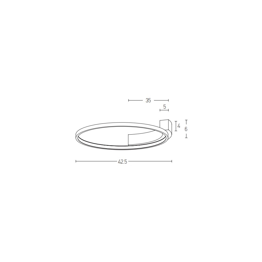 Zambelis 2074 - LED Seinavalgusti LED/25W/230V d. 42,5 cm must