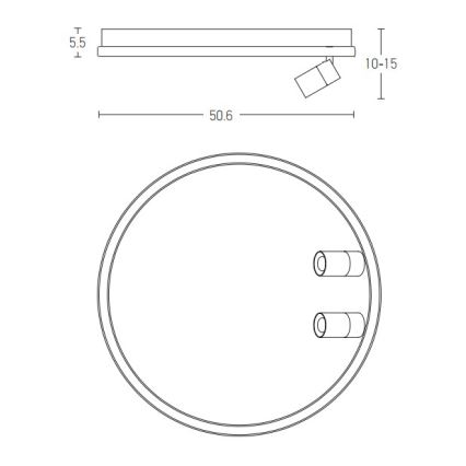 Zambelis 22014 - LED Hämardatav laevalgusti LED/71W/230V must