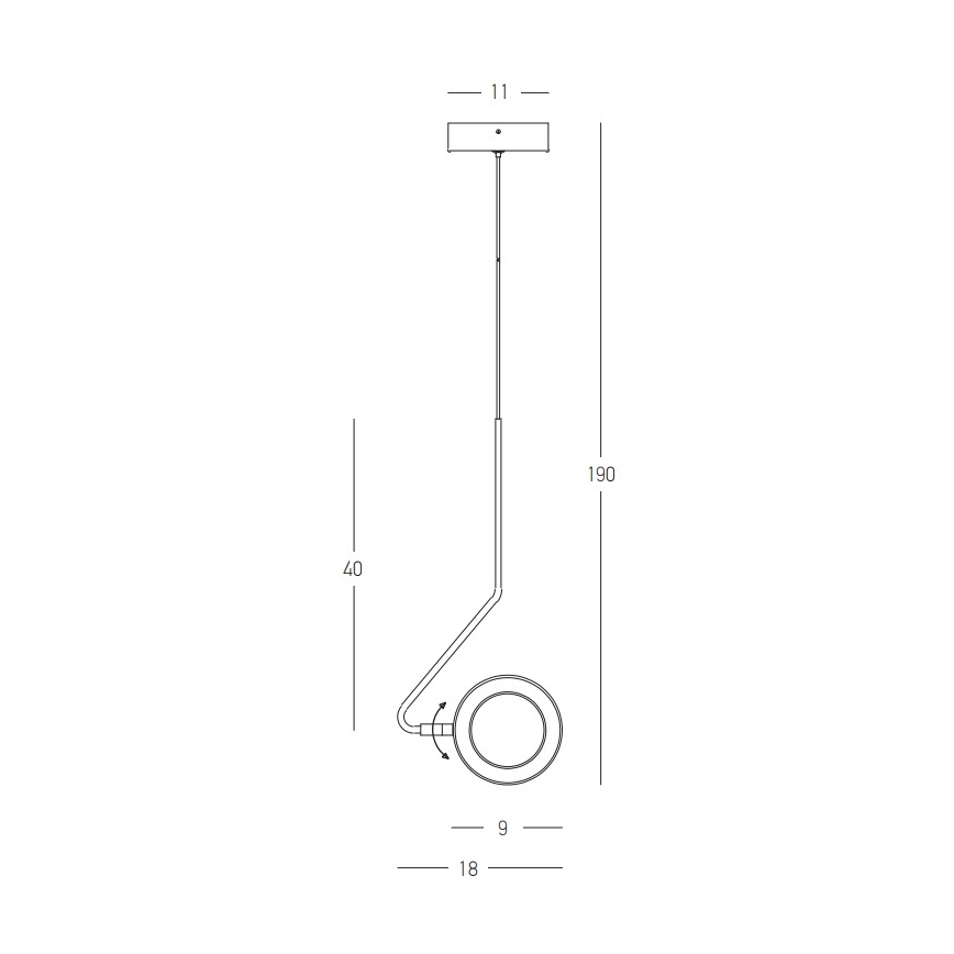 Zambelis 22044 - LED Hämardatav lühter LED/7W/230V CRI90 valge