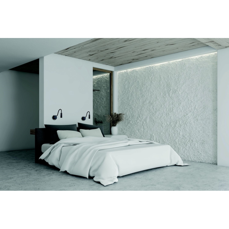 Zambelis 22049 - LED Paindlik väike lamp LED/3W/230V CRI90 must