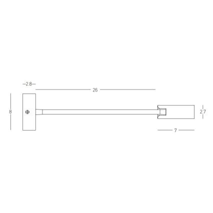 Zambelis 22049 - LED Paindlik väike lamp LED/3W/230V CRI90 must