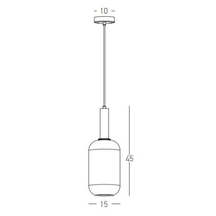 Zambelis 22070 - Lühter 1xE27/40W/230V d. 15 cm kuldne