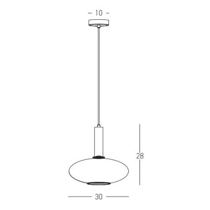 Zambelis 22072 - Lühter 1xE27/40W/230V d. 30 cm kuldne