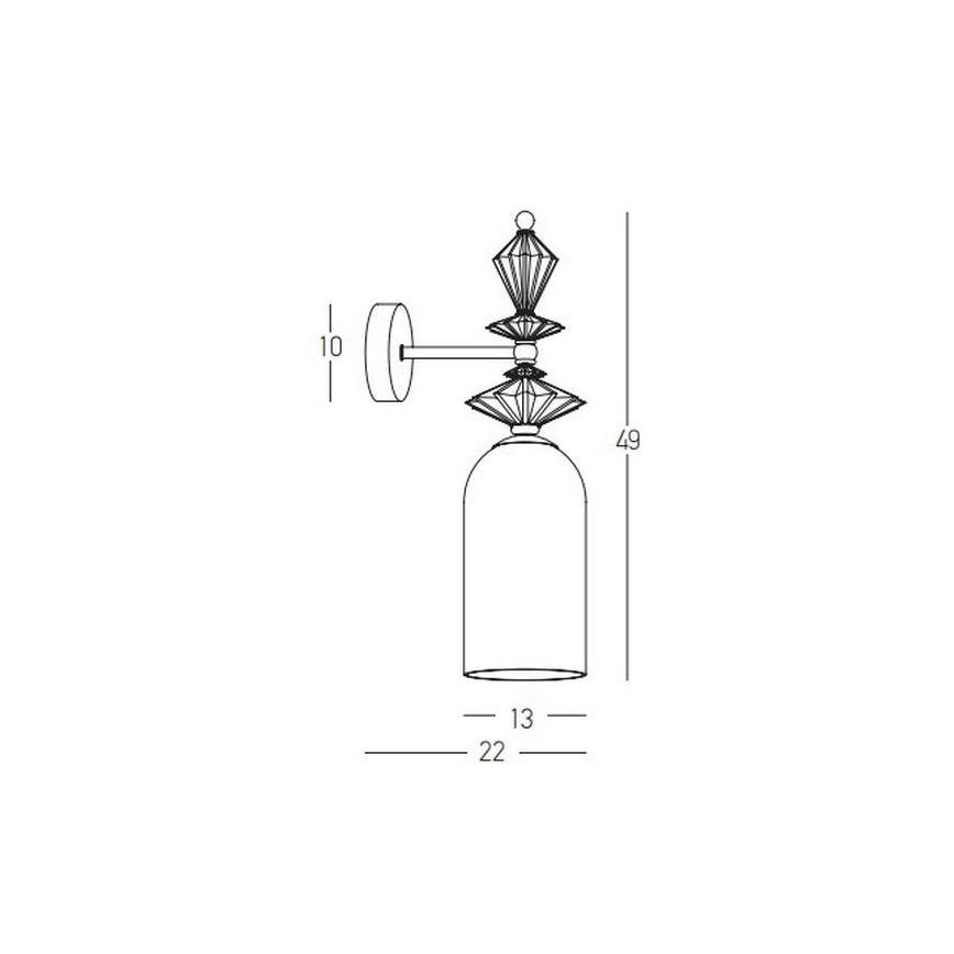 Zambelis 22080 - Seinalamp 1xE27/40W/230V