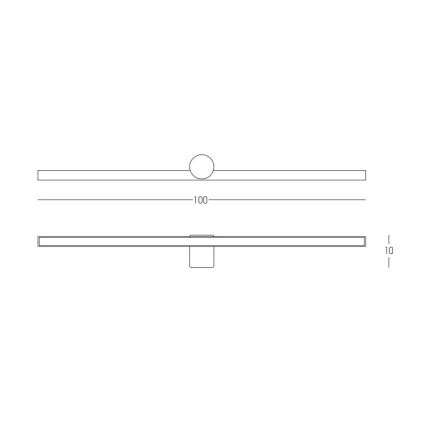 Zambelis 22126 - LED Peeglivalgusti vannituppa LED/21W/230V 100 cm IP54