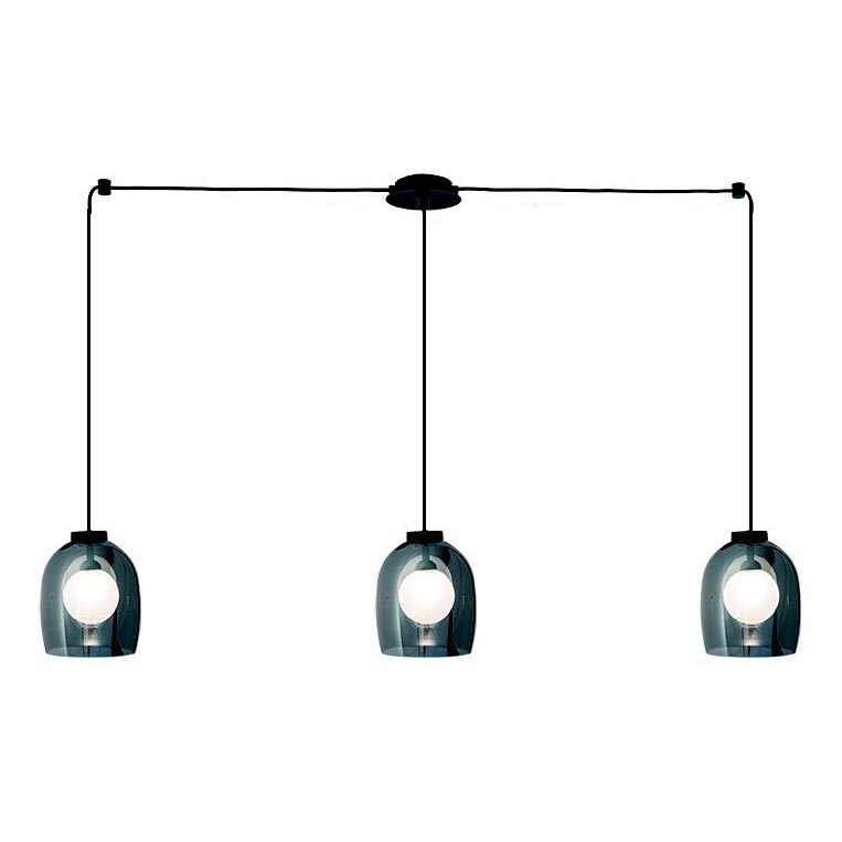 Zambelis 22146 - Lühter 3xG9/5W/230V ämblik must