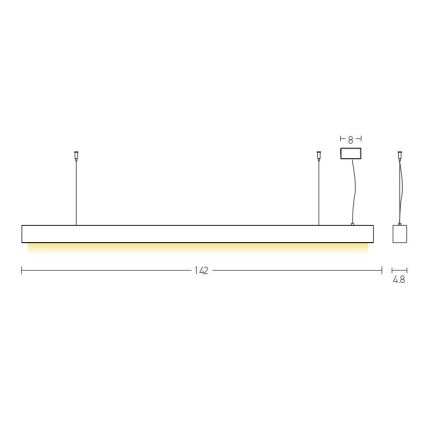 Zambelis 22210 - LED Lühter LED/45W/230V