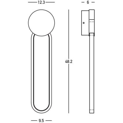 Zambelis 23102 - LED Hämardatav seinavalgusti LED/13W/230V 3000K kuldne