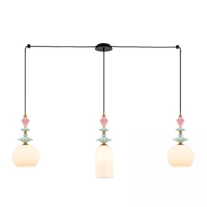 Zambelis A22079 - Asendusvarjuk lühtrile, Ø 21 cm, valge