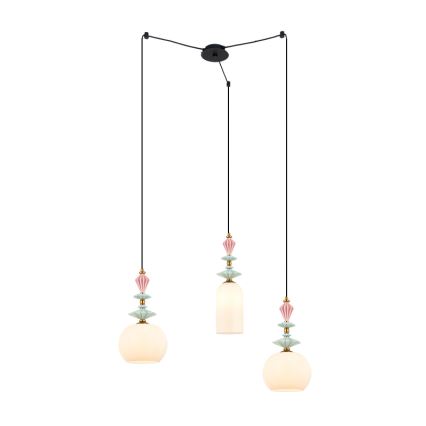 Zambelis A22079 - Asendusvarjuk lühtrile, Ø 21 cm, valge