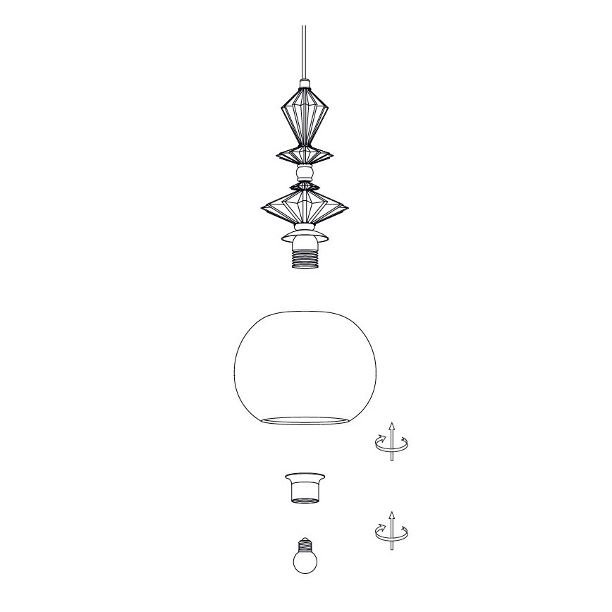 Zambelis A22079 - Asendusvarjuk lühtrile, Ø 21 cm, valge