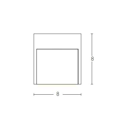 Zambelis E111 - LED Väli seinavalgusti LED/3W/230V 3000K IP54