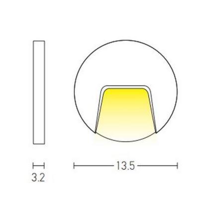 Zambelis E183 - LED Väli trepivalgustus LED/3W/230V IP54 antratsiit