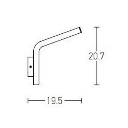 Zambelis E205 - LED Väli seinavalgusti LED/10W/230V IP54 antratsiit