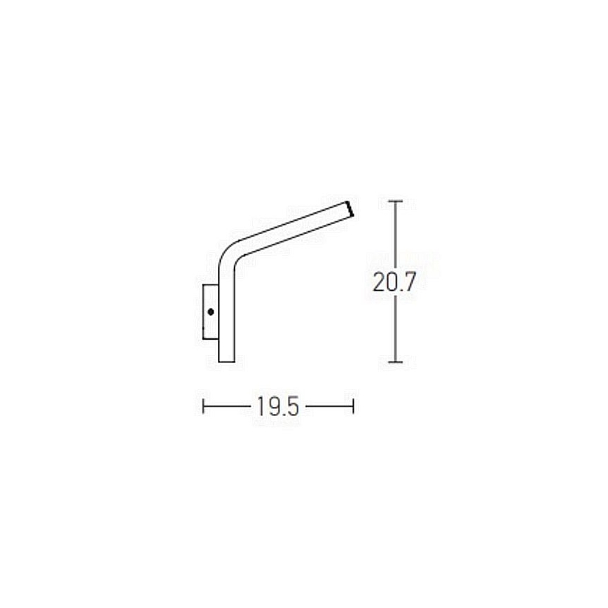 Zambelis E205 - LED Väli seinavalgusti LED/10W/230V IP54 antratsiit