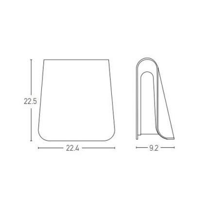 Zambelis E245 - LED Väli seinavalgusti LED/6W/230V IP54 antratsiit