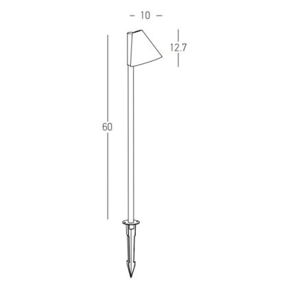 Zambelis E281 - Välivalgusti 1xGU10/20W/230V IP65 antratsiit