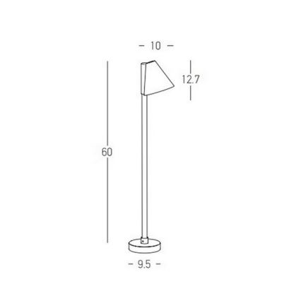 Zambelis E283 - LED Välivalgusti LED/6W/230V IP65 antratsiit