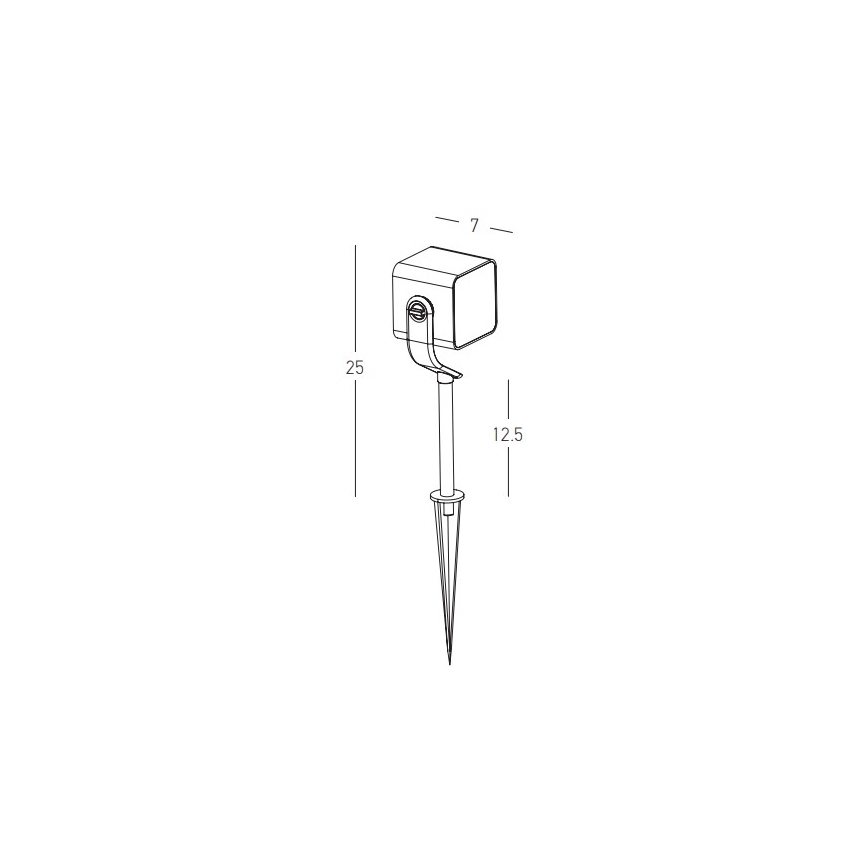 Zambelis E286 - LED Välivalgusti LED/12W/230V IP65 antratsiit
