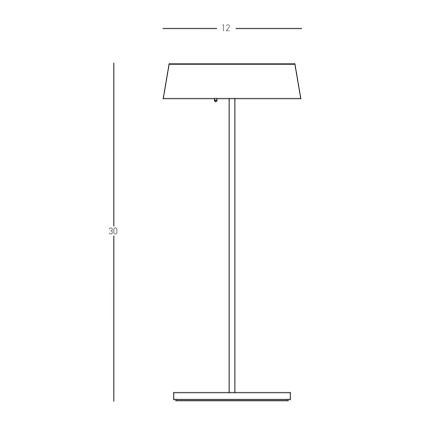 Zambelis E289 - LED Hämardatav välivalgusti LED/2,2W/5V IP54 must