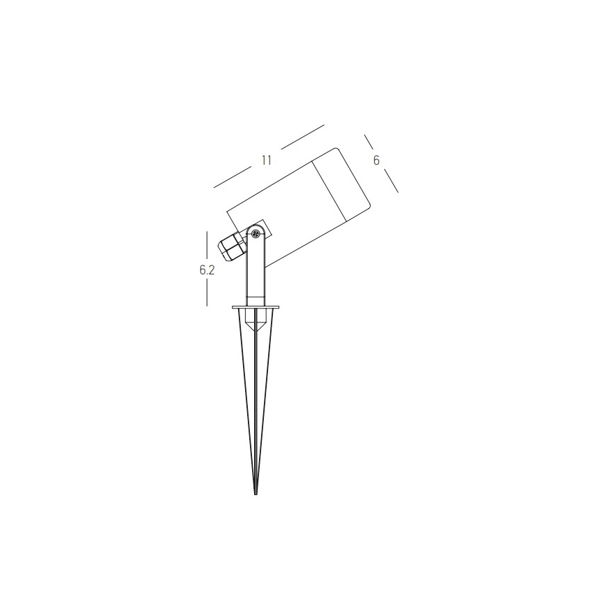 Zambelis E312 - Välivalgusti 1xGU10/7W/230V IP54