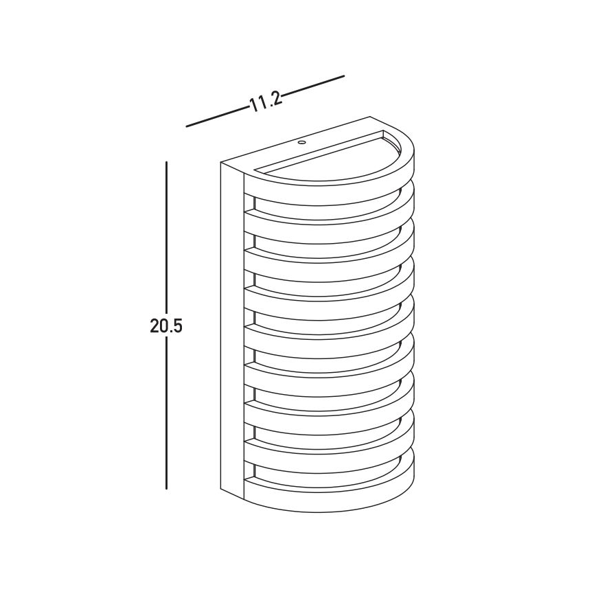 Zambelis E341 - LED Väli seinavalgusti LED/10W/230V 3000K IP65 pruun