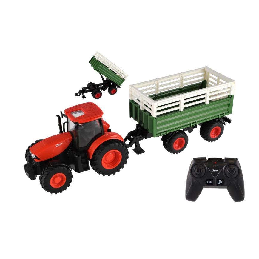 Zetori traktor haagisega 2xAA + kaugjuhtimispult
