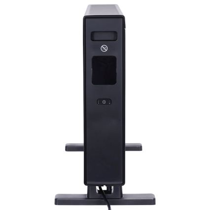 ZEVENTI - Elektriline otseküttekeha/konvektor LCD-ekraaniga 1250/2000W/230V must + kaugjuhtimispult