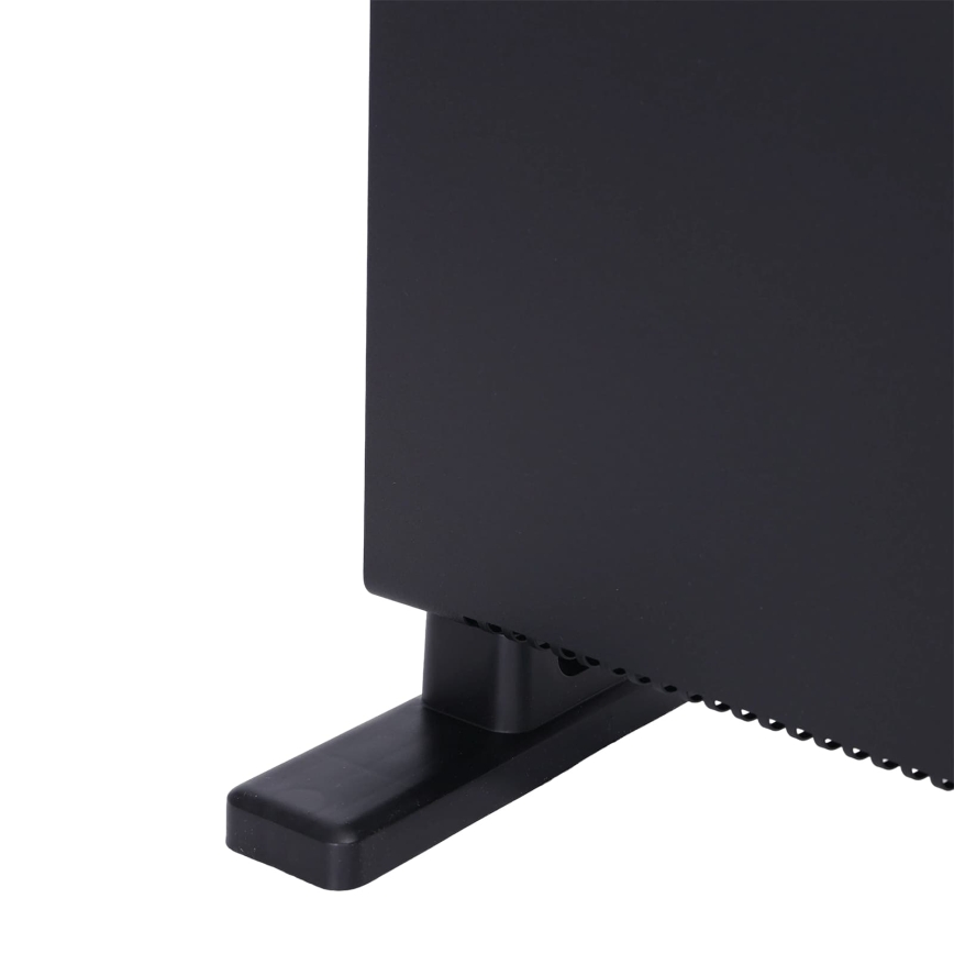 ZEVENTI - Elektriline otseküttekeha/konvektor LCD-ekraaniga 1250/2000W/230V must + kaugjuhtimispult
