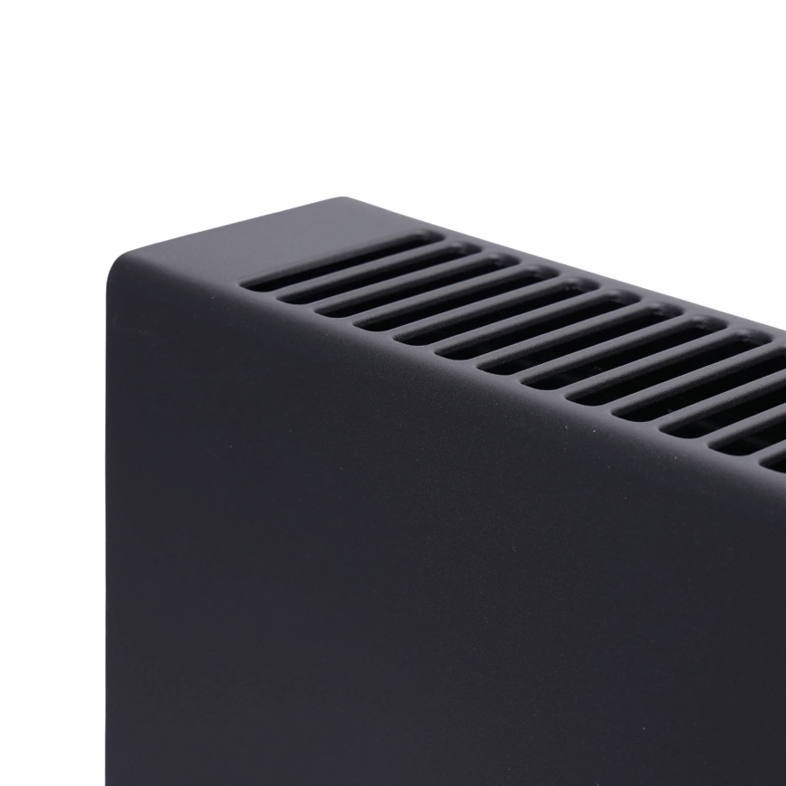 ZEVENTI - Elektriline otseküttekeha/konvektor LCD-ekraaniga 1250/2000W/230V must + kaugjuhtimispult
